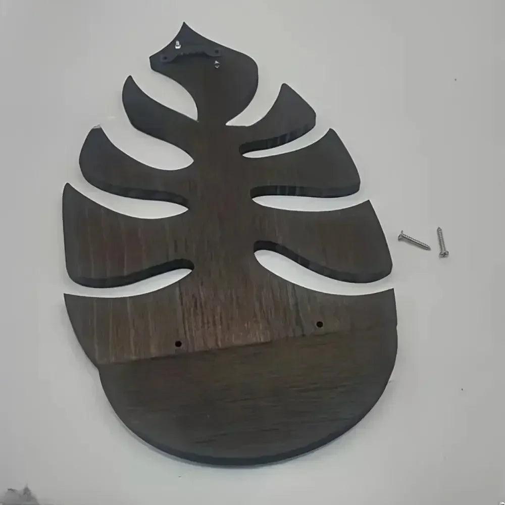 Home decoration wooden wall frame mounted creative plant hanging retro modern storage rack