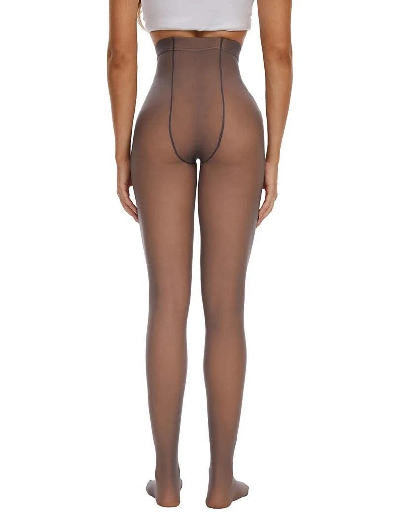 Women Thermal Underwear Pants Fleece Lined High Waisted Leggings Keep Warm Winter Pant Tummy Control Yoga Hiking Running Tights