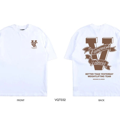 Gym Street T-shirt Men's Summer Trend Fashion Fitness Training Short Sleeves Loose and Comfortable Pure Cotton Men's Clothing