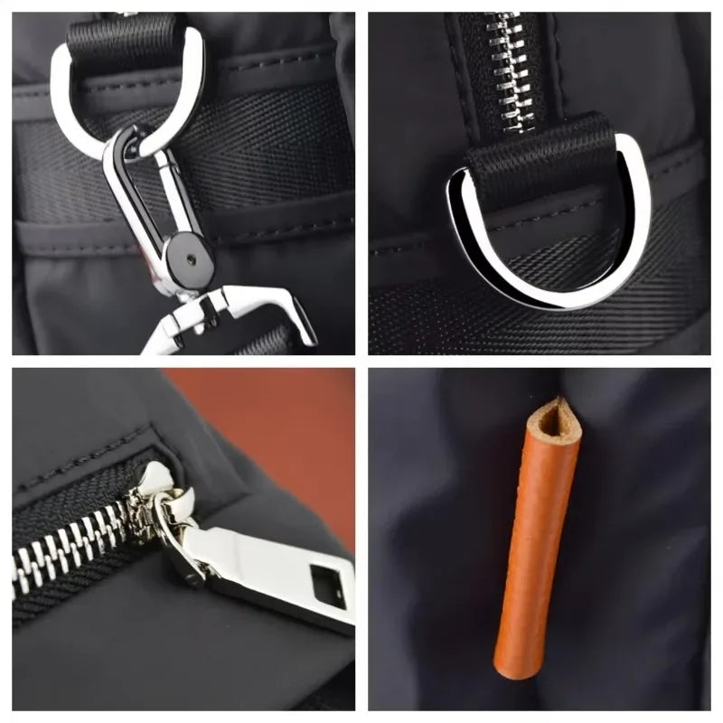 Designer Shoulder Bags For Men 2025 Hit Trend High Quality Oxford Square Crossbody Bag Waterproof Wear-resistant Casual Handbag