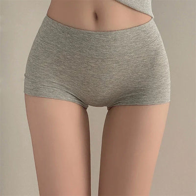 New Women Panties Cotton Seamless Sports Boxers Underwear Female Solid Color Briefs Cozy Lingerie Intimate Underpants M-XXL