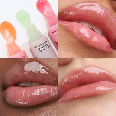 Febble 3 Color Hydrating Lip Oil Moisturizing Plump Lip Balm Fade Lip Line Lip Mask For Autumn And Winter Lip Care Tools