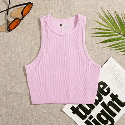 Women Solid Tank Tops Female