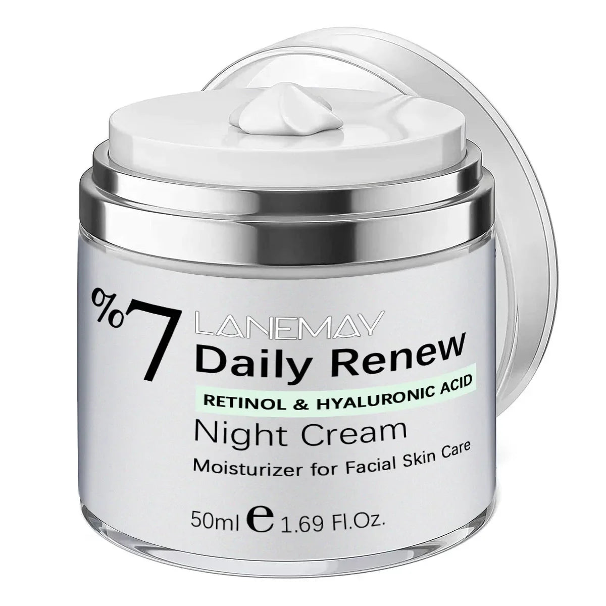 Retinol & Hyaluronic Acid Night Cream - Daily Repair, Hydrating & Anti-Aging Collagen Facial Cream Aloe Vera Gel