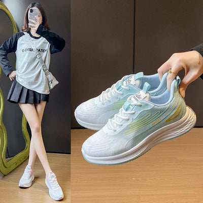 Women Shoes Breathable All-match Mesh Shoes Casual Sports Trendy Shoes Female Wear-resistant Running Shoes for Women