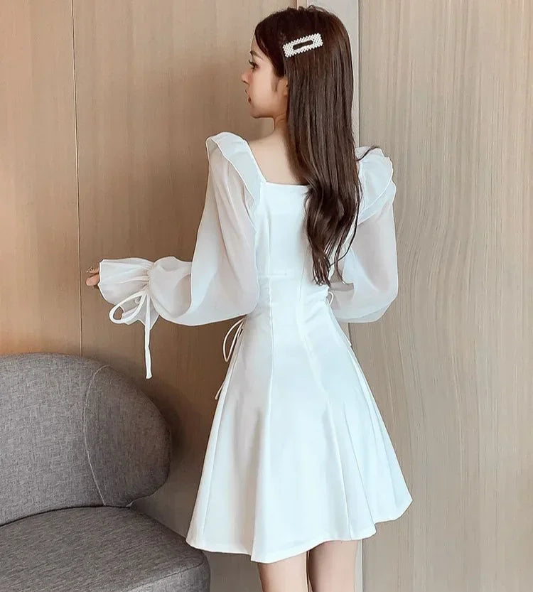 Dresses for Women Sensual Sexy A Line Spring Autumn Woman Long Sleeve Dress On Sales Designer Korean Fashion G Y2k Hot Promotion