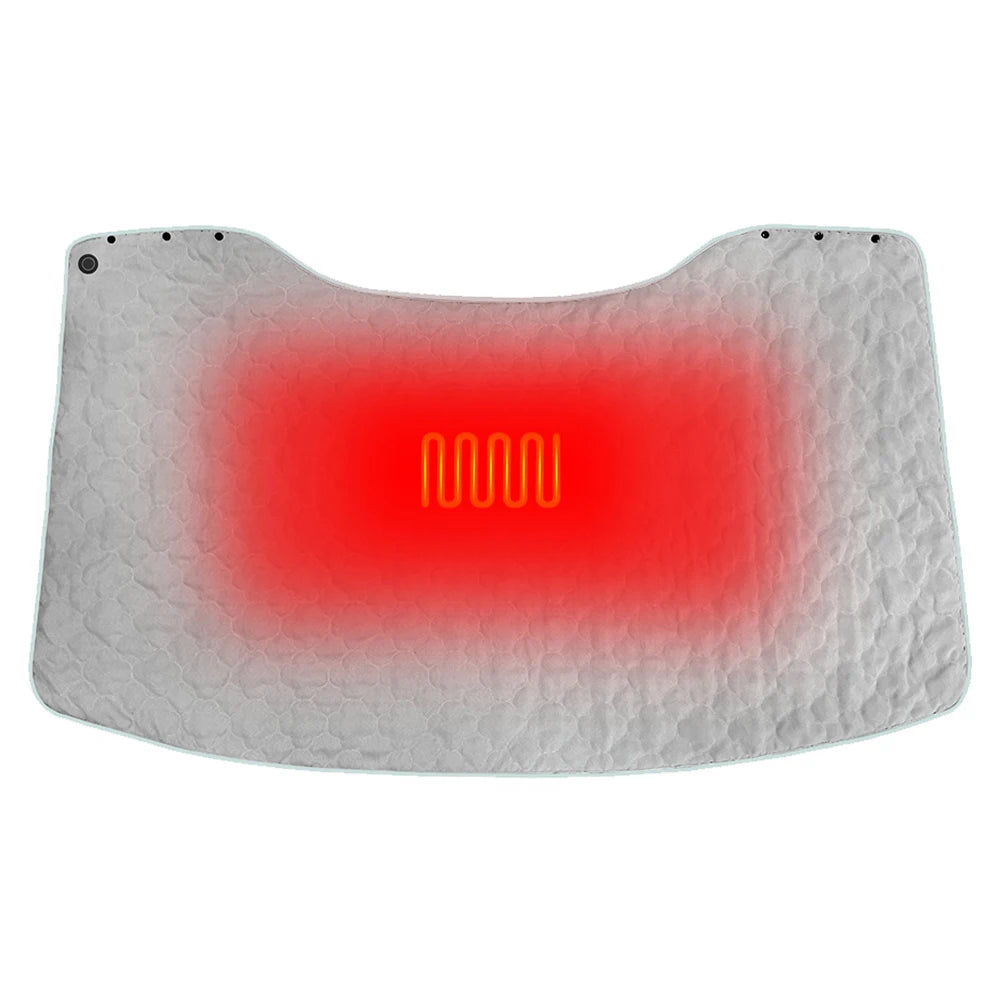 Wearable USB Electric Heated Blanket 3 Heating Levels Fleece Heated Blanket Quickly Heated Cape Pad for Home Office Car