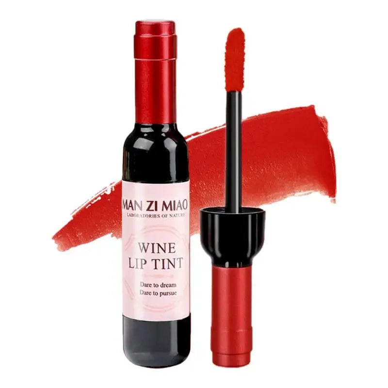 Wine Bottle Lip Stains Kit Wine Bottle Lip Gloss Set 6 Colors Wine Lip Stain Mini Matte Wine Bottles Lip Sticks Tint