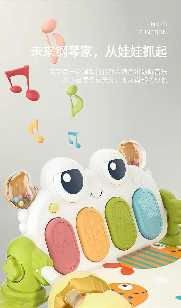 Baby Toys Musical Play Mats Piano Gym Newborn Toys Tummy Time Mat Baby Teether & Padded For Toddlers Early Learning Education