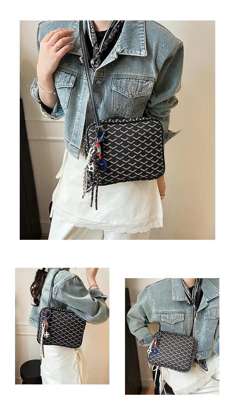 Popular leather handbags for ladies - famous designer shoulder bag with classic messenger features