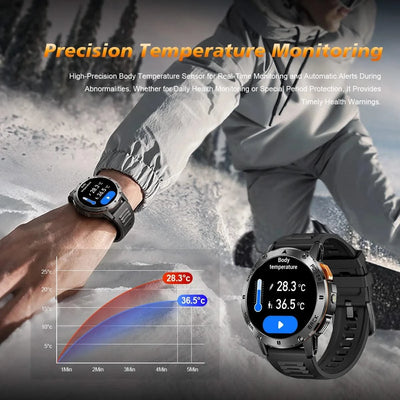 Outdoor Smart Watch Men 1.43'' HD AMOLED