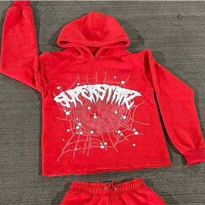 Y2K Cobweb Printed Hoodies Women Autumn Winter Harajuku Zip Up Hooded Sweatshirt Men Gothic Hip Hop Oversized Jackets Streetwear