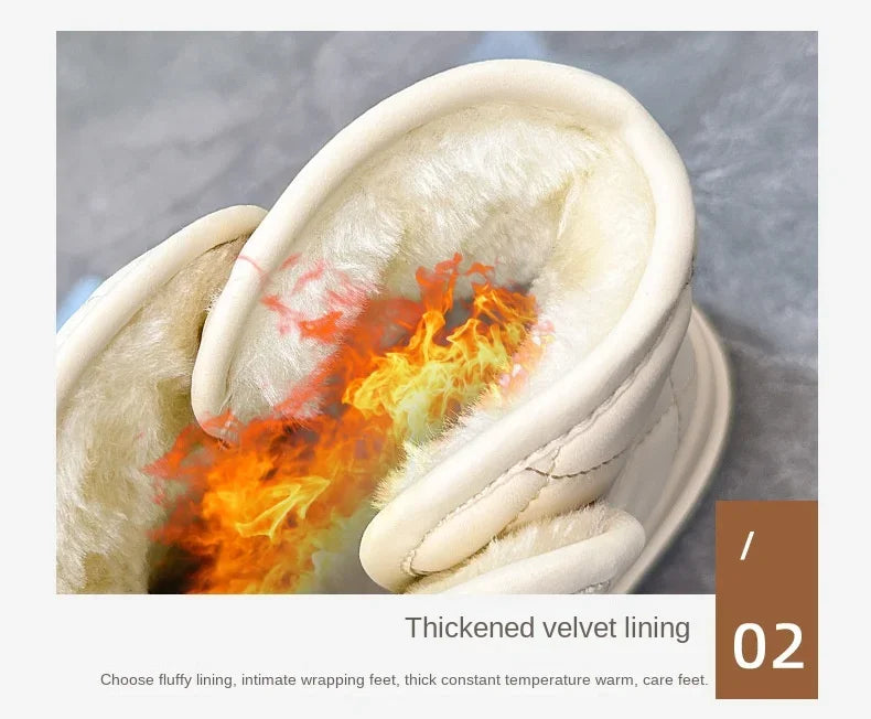 Kalsooni 2024 Winter Velvet Thick Warm Shoes Waterproof Platform Snow Boots for Women