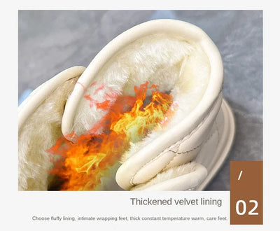 Kalsooni 2024 Winter Velvet Thick Warm Shoes Waterproof Platform Snow Boots for Women