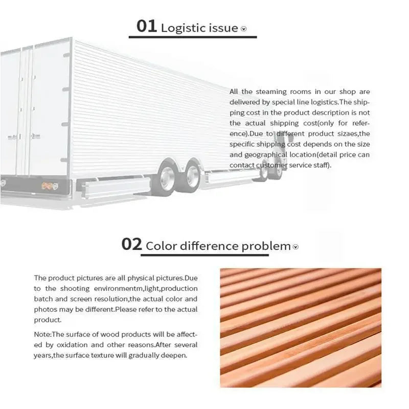 Custom.2025 New 2-6 People Outdoor Traditional Intelligent Sauna Room Factory Sauna Steam Shower Room