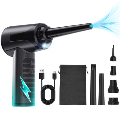 Compressed Air Duster Electric Rechargeable Cordless Air Blower Compressed Air For Cleaning Computer Keyboard Camera Car Home