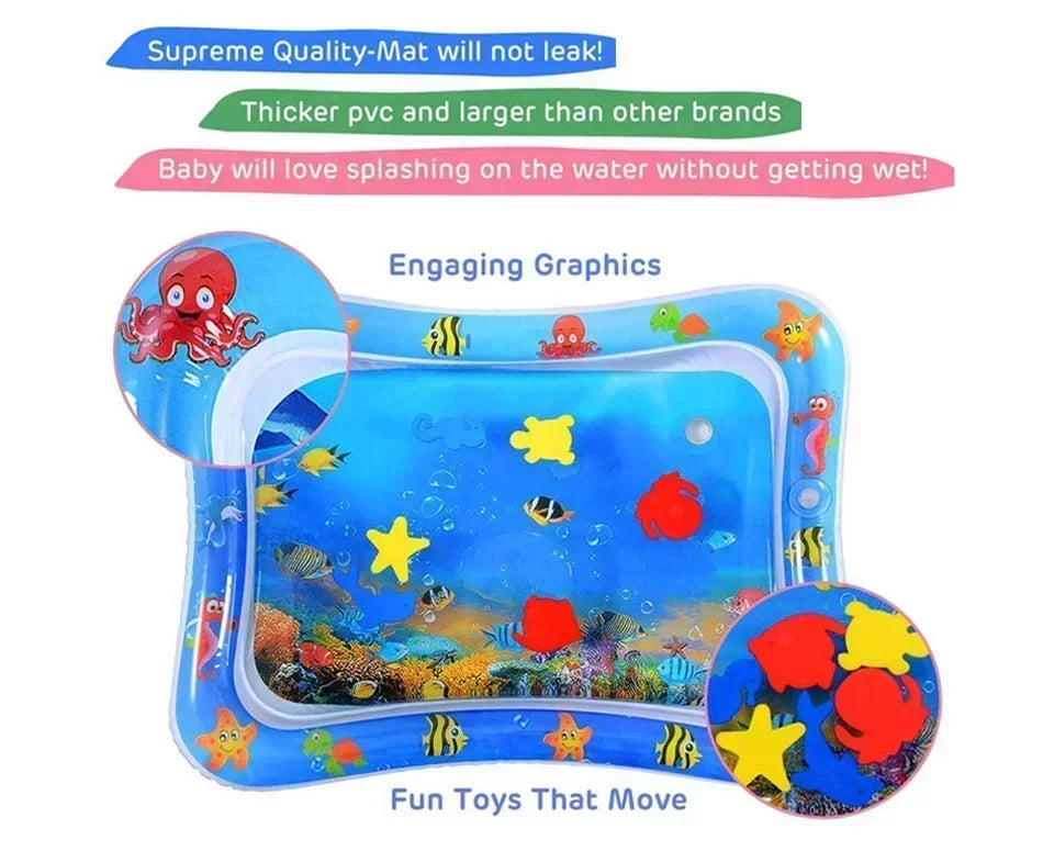 Baby Water Play Mat Inflatable Cushion PVC Baby Playmat Toddler Water Pad Early Education  Activity Baby Toys Children Play Mats