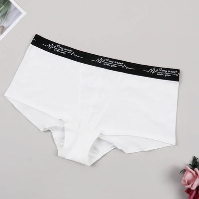 Ladies Solid color boxers Briefs Comfortable Female Underwear Sporty Style Casual Sexy Panties for Women S-XL