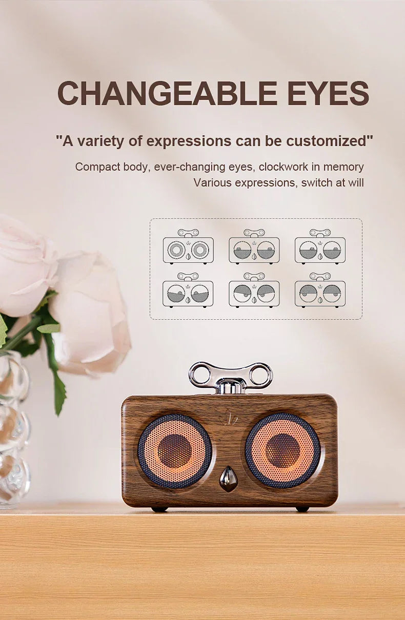 Bluetooth speaker, wireless, desktop, high-quality sound, low bass, volume, mini, outdoor, plug-and-play, retro, portable speake