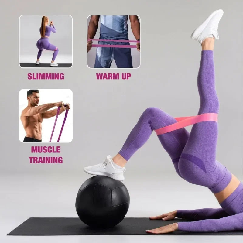 Resistance Bands Set Bandas Elasticas Fitness Gym Equipment for Home Exercise Agility Training Bodybuilding Bar CrossFit Yoga