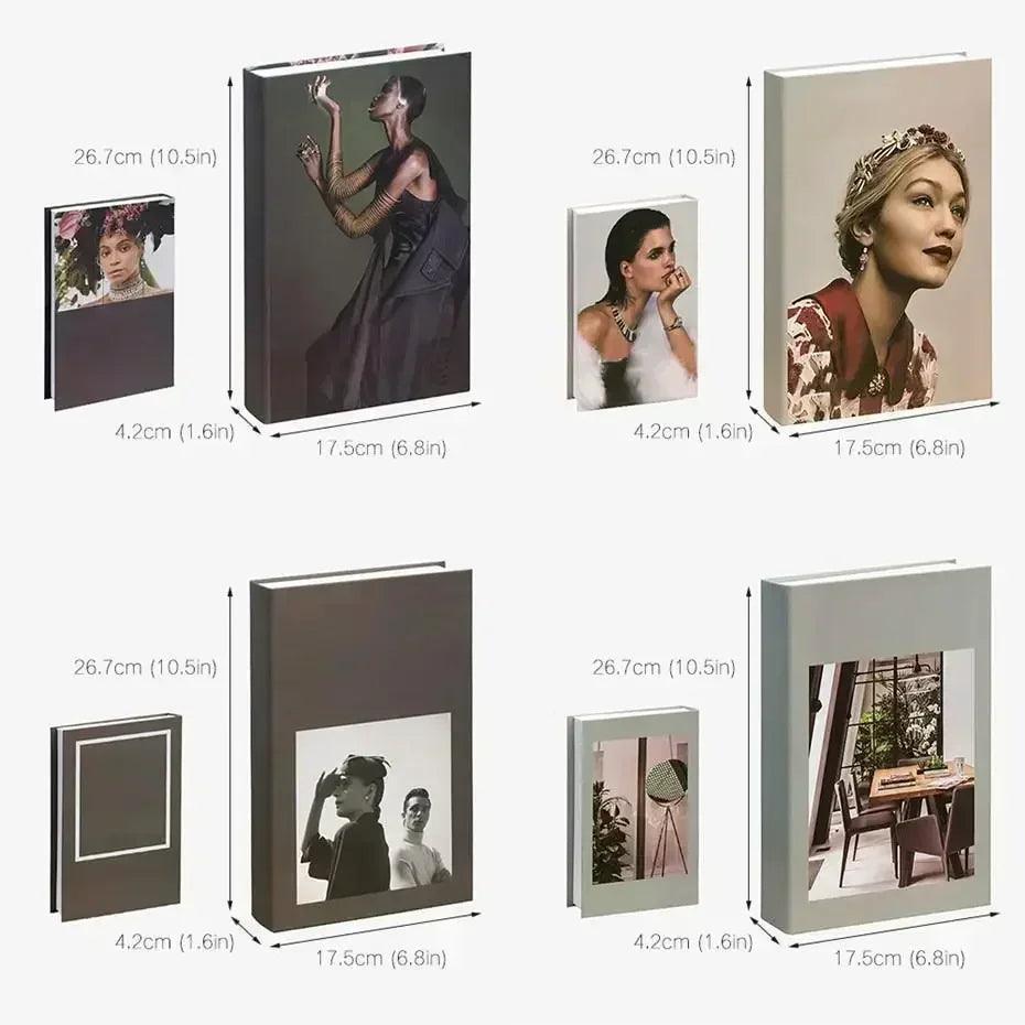 Fake books decoration for home decorative modern simulation fashion book luxury decor club hotel model room soft