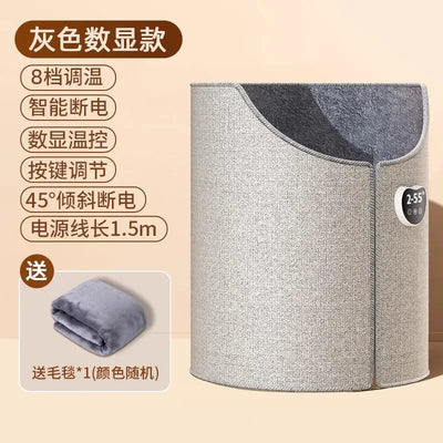 220V Electric Foot Warmer Under Desk Heating Pad for Winter Office Warm Feet BDW