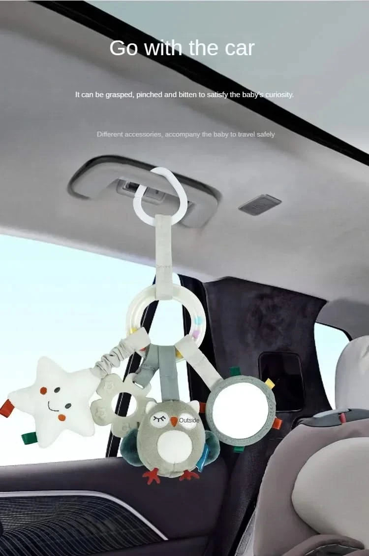 Baby Toys for 0 3 6 12 Months Rainbow Activity Plush Animal Stroller Hanging Toy for Baby Car Seat Crib Travel Sensory Baby Toys