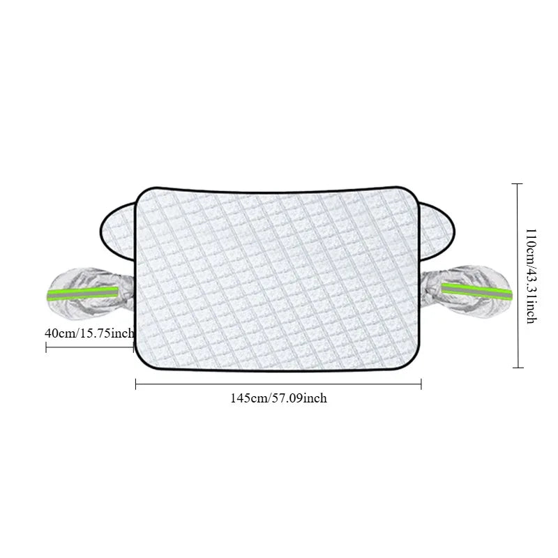 Car Snow Shield Frost Cover Windshield Winter Window Winter Car Coat Front Windshield Snow Sunscreen Dustproof Anti-Freeze Cover