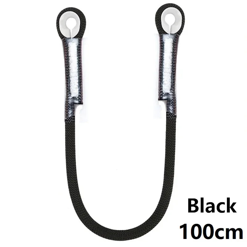 Rock Climbing Eye-to-eye Lanyard 10.5mm Static Rope 20kN Protective Pre-Sewn Cord Loop Sling Mountaineering Outdoor Equipment
