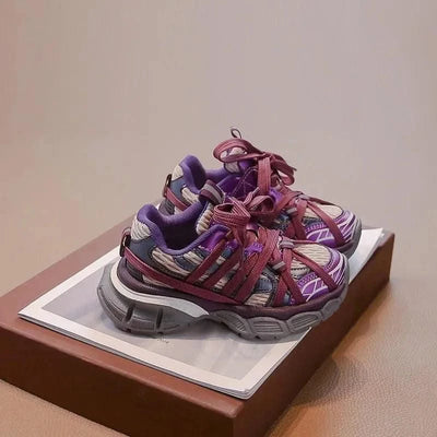 Children's sports shoes 2025 new style for boys and girls, mesh breathable dad shoes, soft soled non slip running shoes