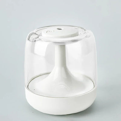 Air Humidifier Cute Ultrasonic Colorful Night Light Mini Humidifier Diffuser Transparent  Portable Home Bedroom Aroma Diffuser