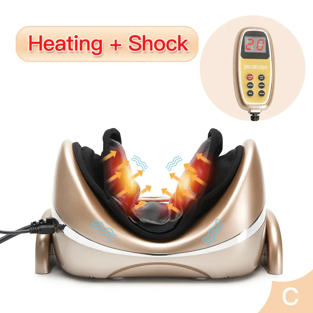 Electric Neck Massager Vibration Masssge Pillow Air Compression Kneading Heat  Massager Neck Stretcher Cervical relieve Pain