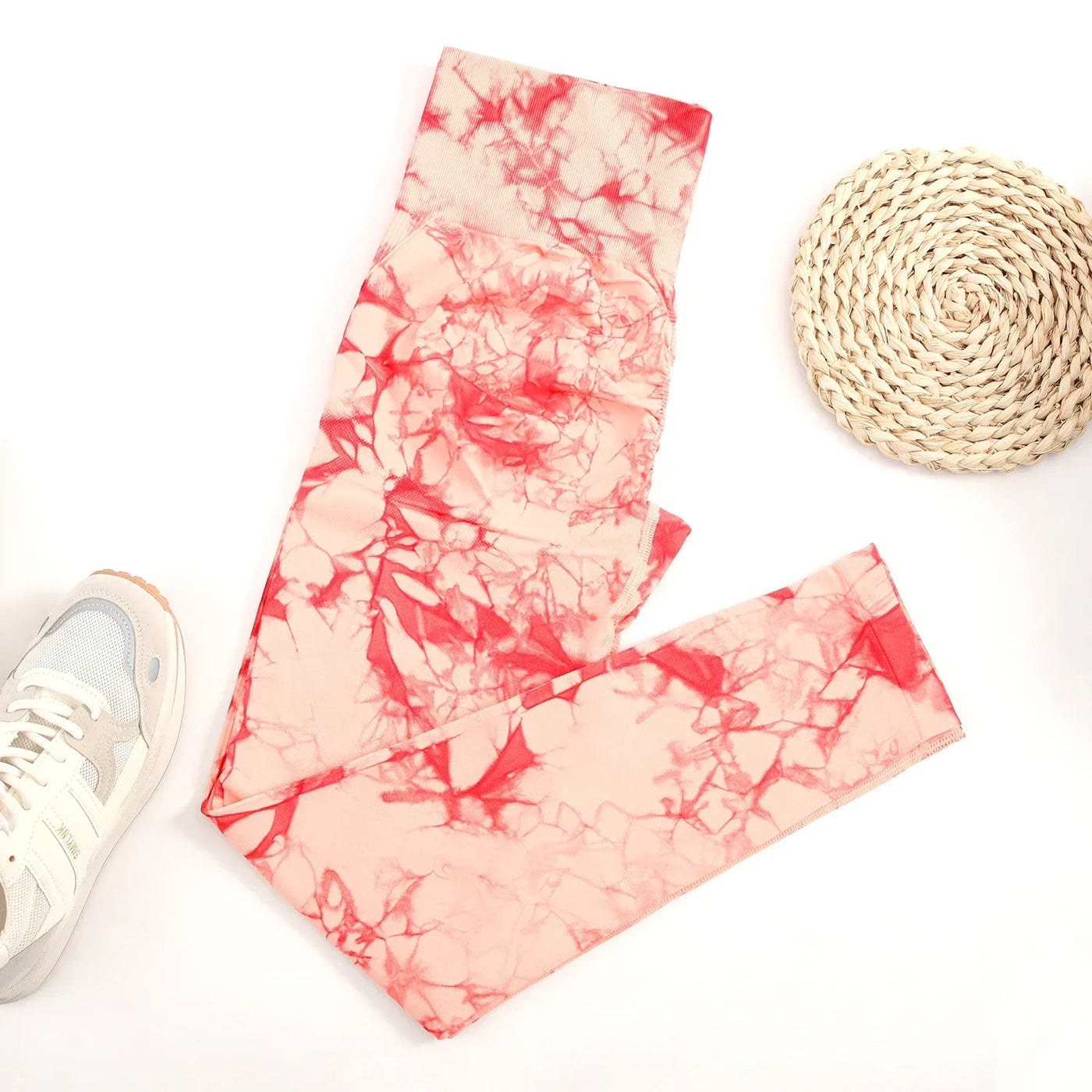 2024 New Tie Dye Gym Leggings Women Fitness Push Up Casual Sport Leggings Of Women  Running Outdoors