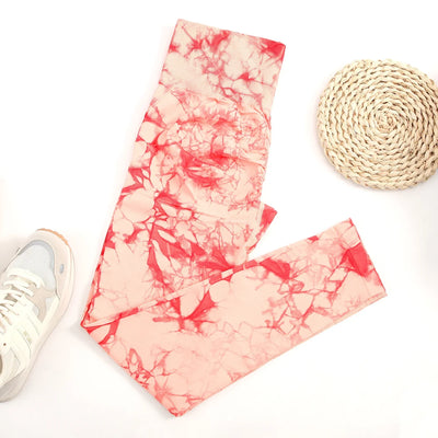 2024 New Tie Dye Gym Leggings Women Fitness Push Up Casual Sport Leggings Of Women  Running Outdoors