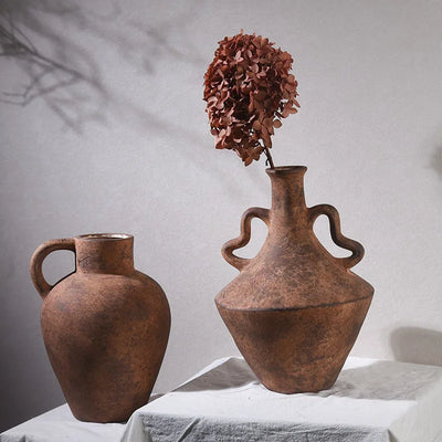 Ceramic Vases Retro Style Homestay Decorations Antique Hotel Art Flower Arrangements Home Decor Items
