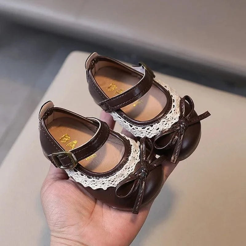 Soft Leather Flat Shoes For Toddlers and Children | Spring Autumn | Princess Casual Walking Shoes | Kids Girls Fashion