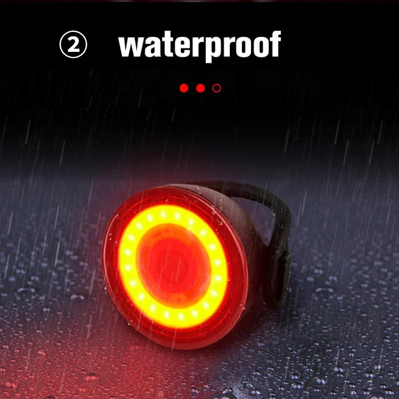 Bicycle Tail Lamp Headlight 400 Lumens Waterproof LED Warning Light Mountain Bike Luminous Night Riding Equipment Bike Lights