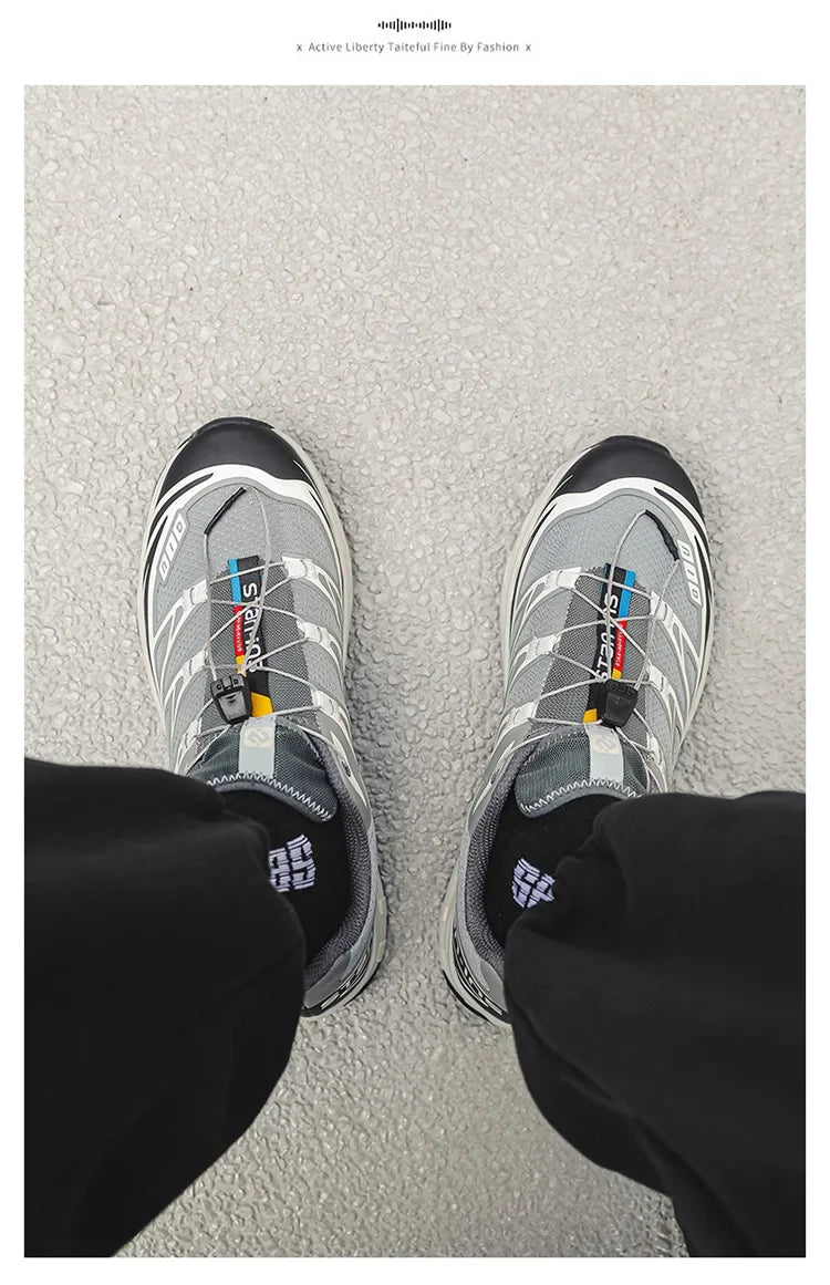 Athletic Shoes For Men Outdoor Hiking Boots New Product Fashion Men Casual Shoes Light Running Sneakers Breathable Elastic Band