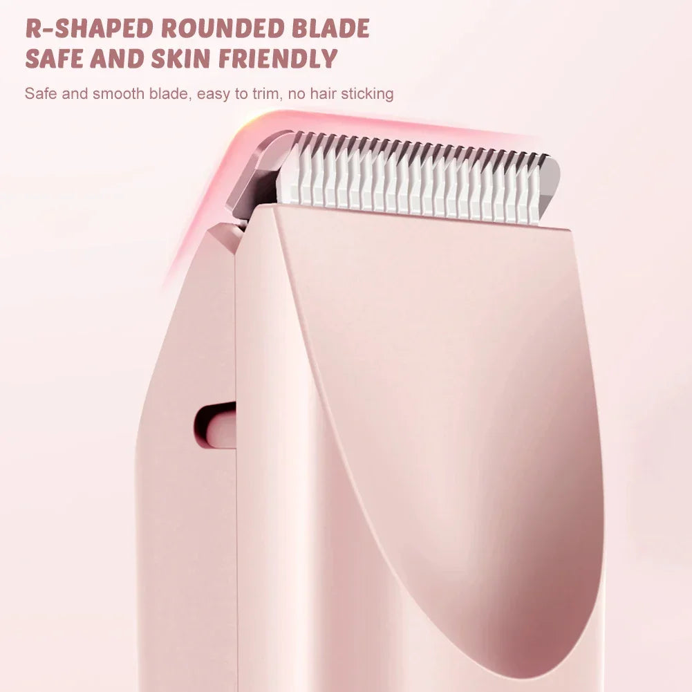 Bikini Epilator For Women Dual Head Electric Razors Portable Wireless Hair Remover Smoothes Silky Wet/Dry Face Body Epilator