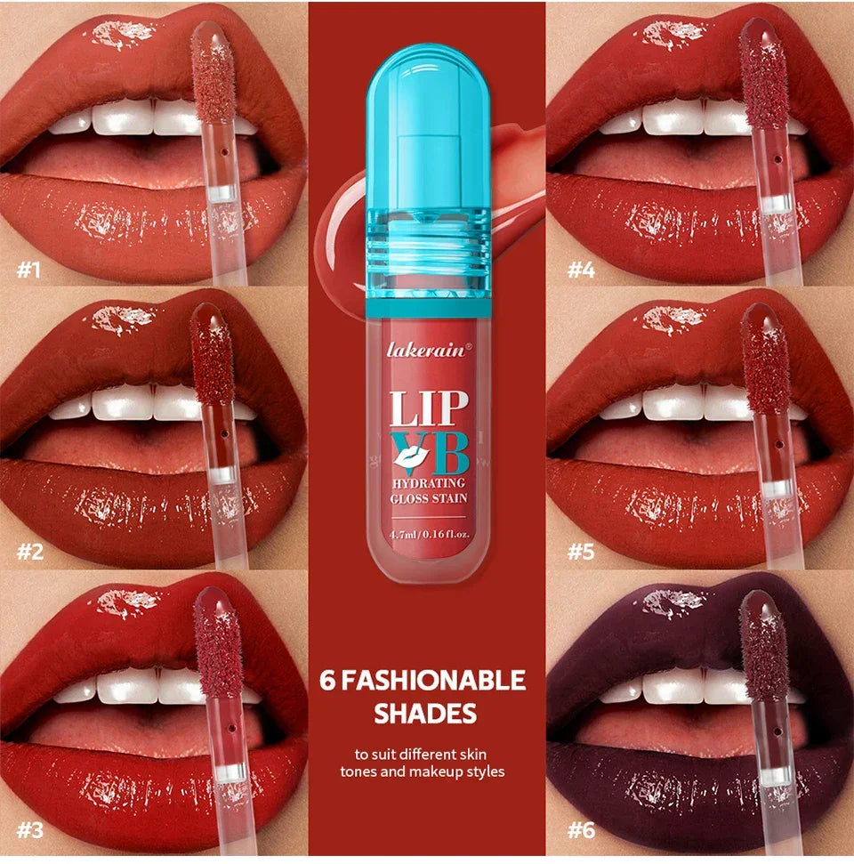 Lip Stain Vb Hydrating Gloss Stain 12HR Hydration Long-Lasting Moisturize Nourish Lips Hydra Honey Instant Glossy Wetness Makeup