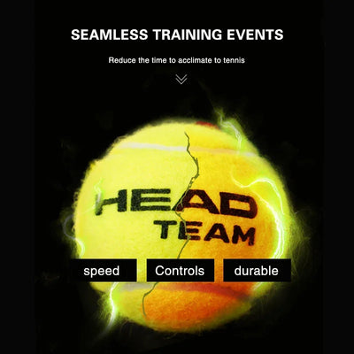 4pcs/lot HEAD Professional TEAM Pressure Tennis Ball Tennis Ball Match Training Ball Single Practice High Elasticity Resistant