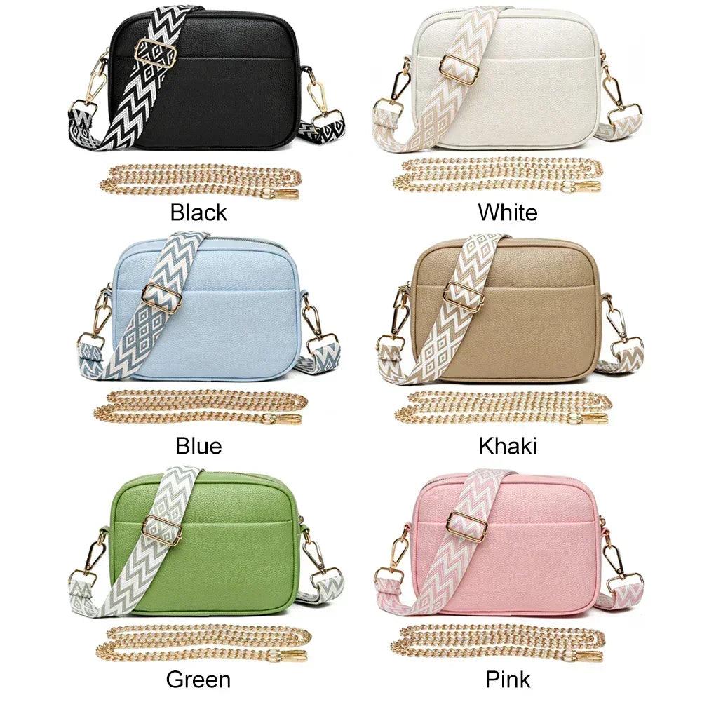 Fashion women handbag luxury brand leather tote bags for shoulder 2024 designer solid color messenger