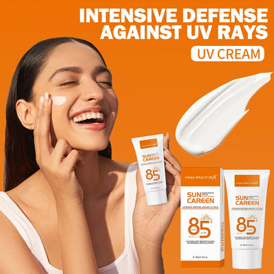Mild sunscreen, broad-spectrum SPF moisturizing formula, lightweight sunscreen, vegetarian, suitable for facial and body skincar