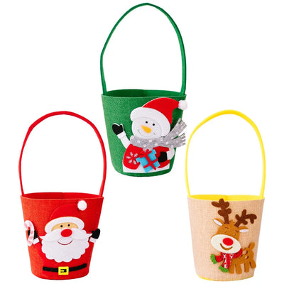 Christmas Gifts Bags Cute Santa Snowman ELK Storage Bags Chocolate Cookies Candy Bags for Christmas Birthday Party Decorations