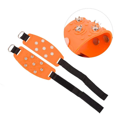 Shoe Spike Winter Winter Velcro Ice Claw Outdoor Climbing Snow Mountain and Snow Ground Anti slip Adjustable