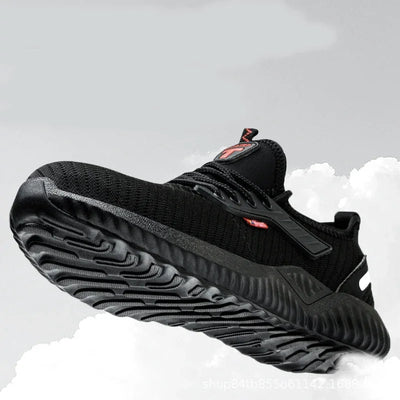 Men's Safety Shoes for Summer Are Breathable Wear-resistant Lightweight Puncture-resistant and Impact-resistant