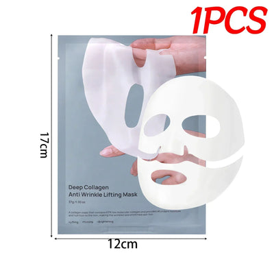 Bio-Collagen Face Mask Hydrogel Soft Gel Refreshing Brightening Hydrating Overnight Mask Deep Moisturizing for Women Skin Care