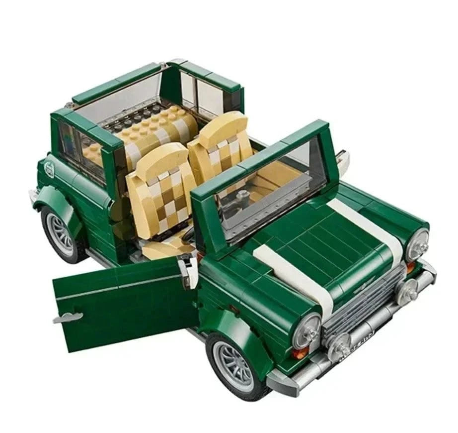 New camping car brick creative bus T1 model green mini picnic car educational building blocks boys and girls birthday gifts chil