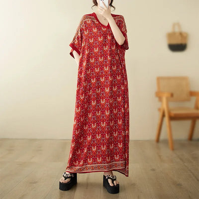 Summer Dress for Women Clothing Streetwear Ethnic Style Bohemian Beach Vintage Clothes Casual Fashion Harajuku Loose Streetwear