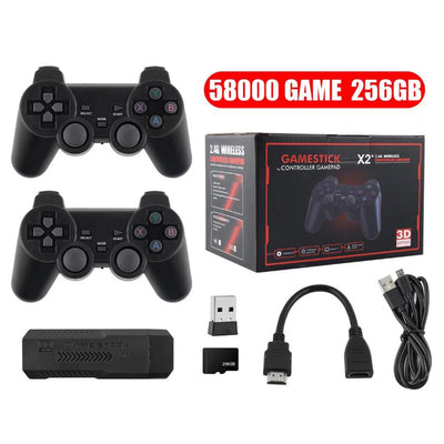 Gaming Console 58000 Games 256G TV Handheld Game Console 4K Wireless Gamepads HDMI-Compatible Wireless Controller for PS1 N64 DC